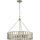 Stella 6 Light 24 inch Antique Silver Chandelier Ceiling Light